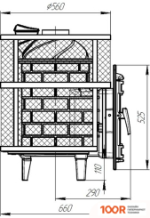 Банная печь Prometall АТМОСФЕРА М КТТ (330615)