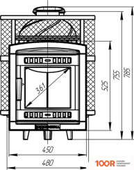 Банная печь Prometall АТМОСФЕРА М (СЕТКА НЕРЖАВЕЙКА) (330614)