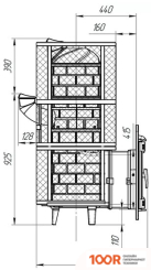 Банная печь Prometall АТМОСФЕРА XXL (СЕТКА НЕРЖАВЕЙКА) (330612)