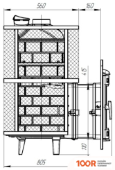 Банная печь Prometall АТМОСФЕРА XL (СЕТКА НЕРЖАВЕЙКА) (330610)