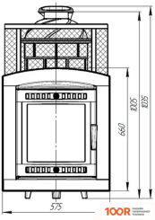 Банная печь Prometall АТМОСФЕРА XL (СЕТКА НЕРЖАВЕЙКА) (330610)