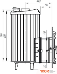 Банная печь Prometall АТМОСФЕРА XL (ЗМЕЕВИК, ЛАМЕЛИ) (330607)