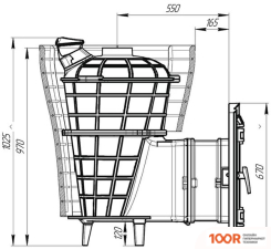 Банная печь Prometall АТМОСФЕРА V (СЕТКА НЕРЖАВЕЙКА) (330604)