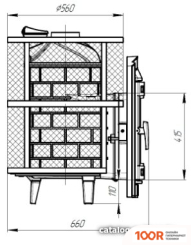 Банная печь Prometall АТМОСФЕРА L КТТ (СЕТКА НЕРЖАВЕЙКА) (330603)