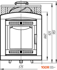 Банная печь Prometall АТМОСФЕРА L (СЕТКА НЕРЖАВЕЙКА) (330602)