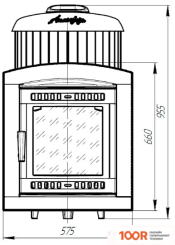 Банная печь Prometall АТМОСФЕРА L (РОССО ЛЕВАНТО, ЛАМЕЛИ) (330601)