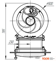Банная печь Prometall АТМОСФЕРА L (ЖАДЕИТ, ЛАМЕЛИ) (330595)