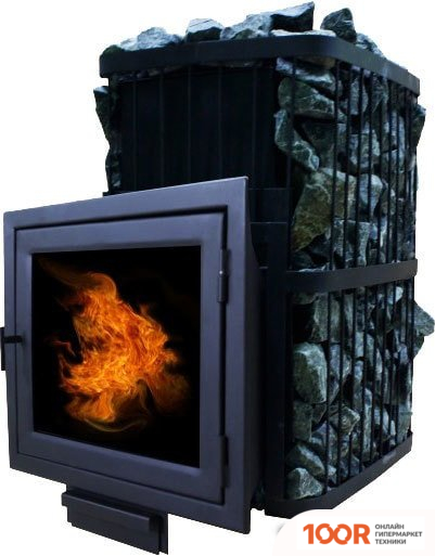Банная печь ComfortProm ЧУГУН 20М3 ЗАКРЫТАЯ КАМЕНКА, ПАНОРАМА (330526)
