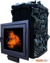 Банная печь ComfortProm ЧУГУН 20М3 ЗАКРЫТАЯ КАМЕНКА, ПАНОРАМА (330526)