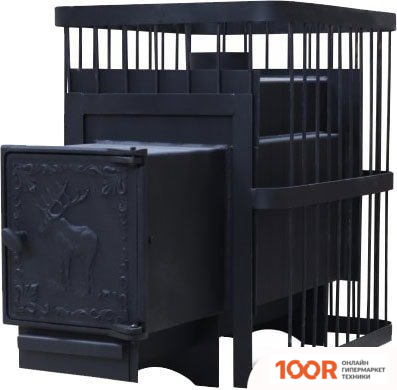 Банная печь ComfortProm СТАЛЬ 8ММ 26М3, ЧУГУННАЯ ДВЕРЬ (330521)