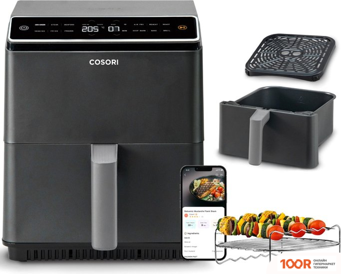 Аэрогриль / фритюрница Cosori DUAL BLAZE AIR FRYER CAF-P681S-KEUR (330356)