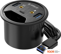 Хаб / Док-станция Orico DESK-2U1C-BK (330066)
