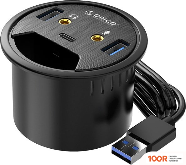 Хаб / Док-станция Orico DESK-2U1C-BK (330066)