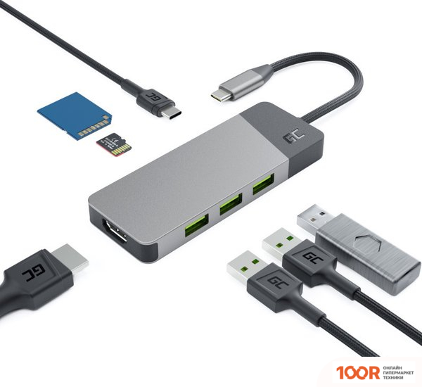 Хаб / Док-станция Green Cell HUBGC01 (330037)