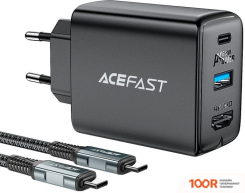 Хаб / Док-станция AceFast A17 GAN PD65W EU (ЧЕРНЫЙ) (330027)