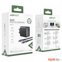 Хаб / Док-станция AceFast A17 GAN PD65W EU (ЧЕРНЫЙ) (330027)
