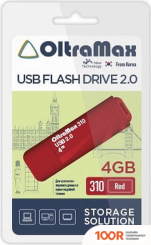 USB Flash OltraMax 310 4GB (КРАСНЫЙ) (329893)