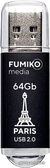 USB Flash FUMIKO PARIS 64GB (ЧЕРНЫЙ) (329775)