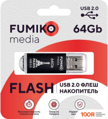 USB Flash FUMIKO PARIS 64GB (ЧЕРНЫЙ) (329775)