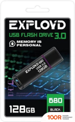 USB Flash Exployd 680 128GB (ЧЕРНЫЙ) (329763)