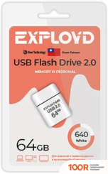 USB Flash Exployd 640 64GB (БЕЛЫЙ) (329730)