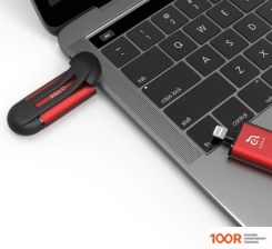USB Flash Adam Elements IKLIPS C 128GB (КРАСНЫЙ) (329627)