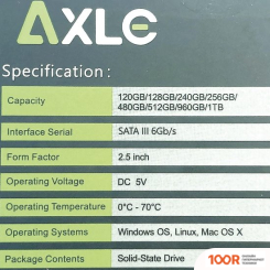 SSD Axle CLASSIC 480GB AX-480CL (329595)