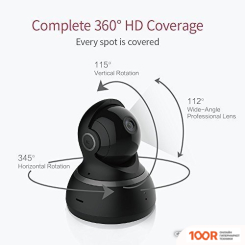 IP-камера YI 1080P DOME CAMERA МЕЖДУНАРОДНАЯ ВЕРСИЯ (ЧЕРНЫЙ) (329534)