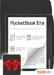 PocketBook 700 ERA 16GB (ЧЕРНЫЙ/СЕРЕБРИСТЫЙ) + ОБЛОЖКА 700 FLIP SERIES, BLACK (323111)