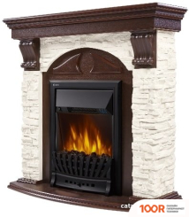 Firelight TORRE CLASSIC U (УГЛОВОЙ, КАМЕНЬ СЛОНОВАЯ КОСТЬ/ШПОН ТЕМНЫЙ ДУ) (322477)