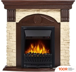 Firelight TORRE CLASSIC U (УГЛОВОЙ, КАМЕНЬ СЛОНОВАЯ КОСТЬ/ШПОН ТЕМНЫЙ ДУ) (322477)