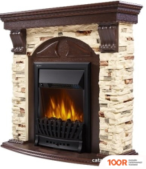 Firelight TORRE CLASSIC (КАМЕНЬ СЛАНЕЦ НАТУРАЛЬНЫЙ/ШПОН ТЕМНЫЙ ДУБ) (322474)