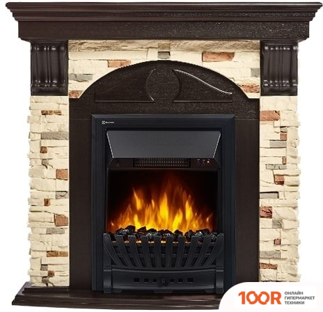 Firelight TORRE CLASSIC (КАМЕНЬ СЛАНЕЦ НАТУРАЛЬНЫЙ/ШПОН ВЕНГЕ) (322473)