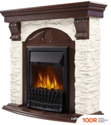 Firelight TORRE CLASSIC (КАМЕНЬ БЕЛЫЙ/ШПОН ТЕМНЫЙ ДУБ) (322472)