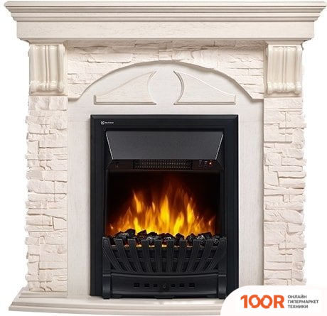 Firelight TORRE CLASSIC (КАМЕНЬ БЕЛЫЙ/ШПОН БЕЛЕНЫЙ ДУБ) (322470)