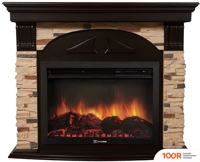 Firelight TORRE 25S (КАМЕНЬ СЛАНЕЦ НАТУРАЛЬНЫЙ/ШПОН ТЕМНЫЙ ДУБ) (322458)