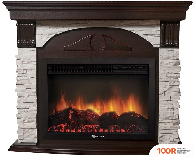 Firelight TORRE 25S (КАМЕНЬ БЕЛЫЙ/ШПОН ТЕМНЫЙ ДУБ) (322456)