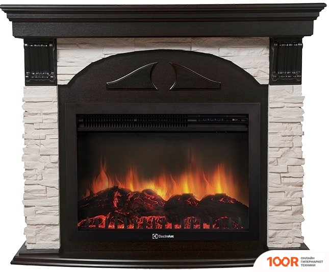 Firelight TORRE 25S (КАМЕНЬ БЕЛЫЙ/ШПОН ВЕНГЕ) (322455)