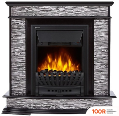 Firelight SCALA CLASSIC (КАМЕНЬ СЛАНЕЦ СКАЛИСТЫЙ СЕРЫЙ/ШПОН ВЕНГЕ) (322450)