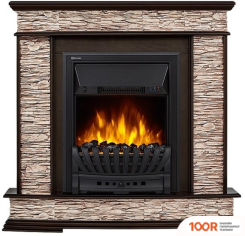 Firelight SCALA CLASSIC (КАМЕНЬ СЛАНЕЦ СКАЛИСТЫЙ БУРЫЙ/ШПОН ТЕМНЫЙ ДУБ) (322449)