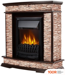 Firelight SCALA CLASSIC (КАМЕНЬ СЛАНЕЦ СКАЛИСТЫЙ БУРЫЙ/ШПОН ТЕМНЫЙ ДУБ) (322449)