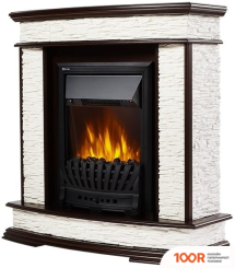 Firelight SCALA CLASSIC (КАМЕНЬ СЛАНЕЦ СКАЛИСТЫЙ БЕЛЫЙ/ШПОН ТЕМНЫЙ ДУБ) (322448)