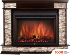 Firelight SCALA 30 (КАМЕНЬ СЛАНЕЦ СКАЛИСТЫЙ БЕЛЫЙ/ШПОН ТЕМНЫЙ ДУБ) (322445)