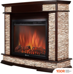 Firelight SCALA 30 (КАМЕНЬ СЛАНЕЦ СКАЛИСТЫЙ БЕЛЫЙ/ШПОН ТЕМНЫЙ ДУБ) (322445)