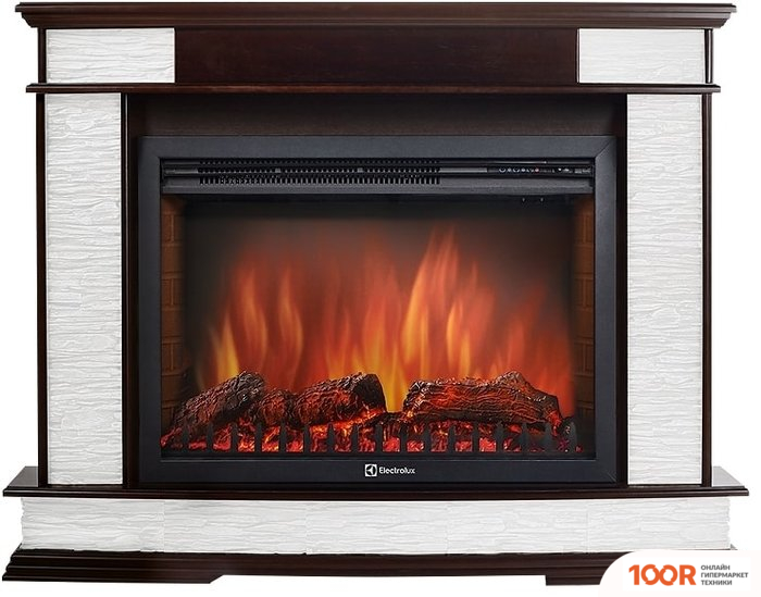 Firelight SCALA 25 (КАМЕНЬ СЛАНЕЦ СКАЛИСТЫЙ БЕЛЫЙ/ШПОН ТЁМНЫЙ ДУБ) (322442)