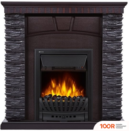 Firelight PORTO CLASSIC (КАМЕНЬ ЧЕРНЫЙ/ШПОН ВЕНГЕ) (322436)