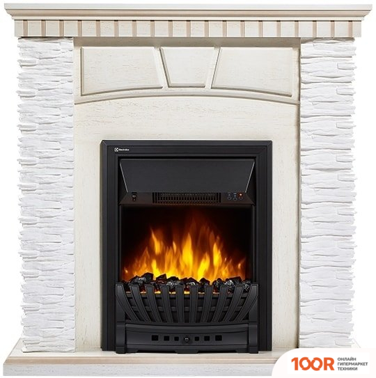 Firelight PORTO CLASSIC (КАМЕНЬ БЕЛЫЙ/ШПОН БЕЛЕНЫЙ ДУБ) (322435)