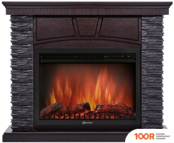 Firelight PORTO 30U (УГЛОВОЙ, КАМЕНЬ ЧЕРНЫЙ/ШПОН ВЕНГЕ) (322434)