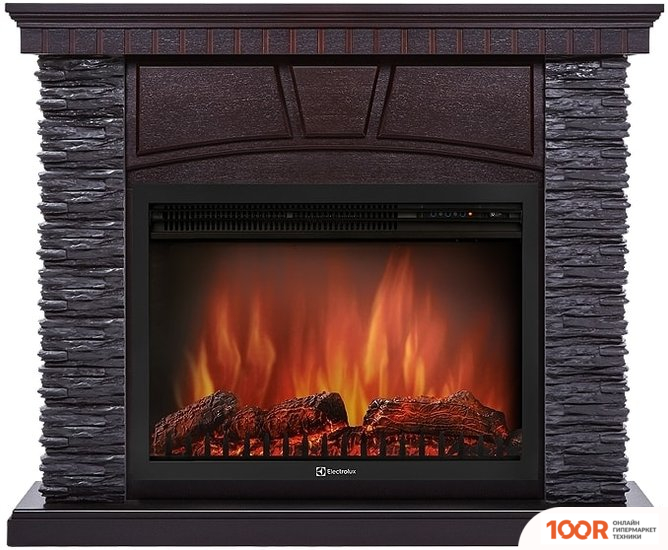 Firelight PORTO 30 (КАМЕНЬ ЧЕРНЫЙ/ШПОН ВЕНГЕ) (322432)