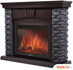 Firelight PORTO 30 (КАМЕНЬ ЧЕРНЫЙ/ШПОН ВЕНГЕ) (322432)